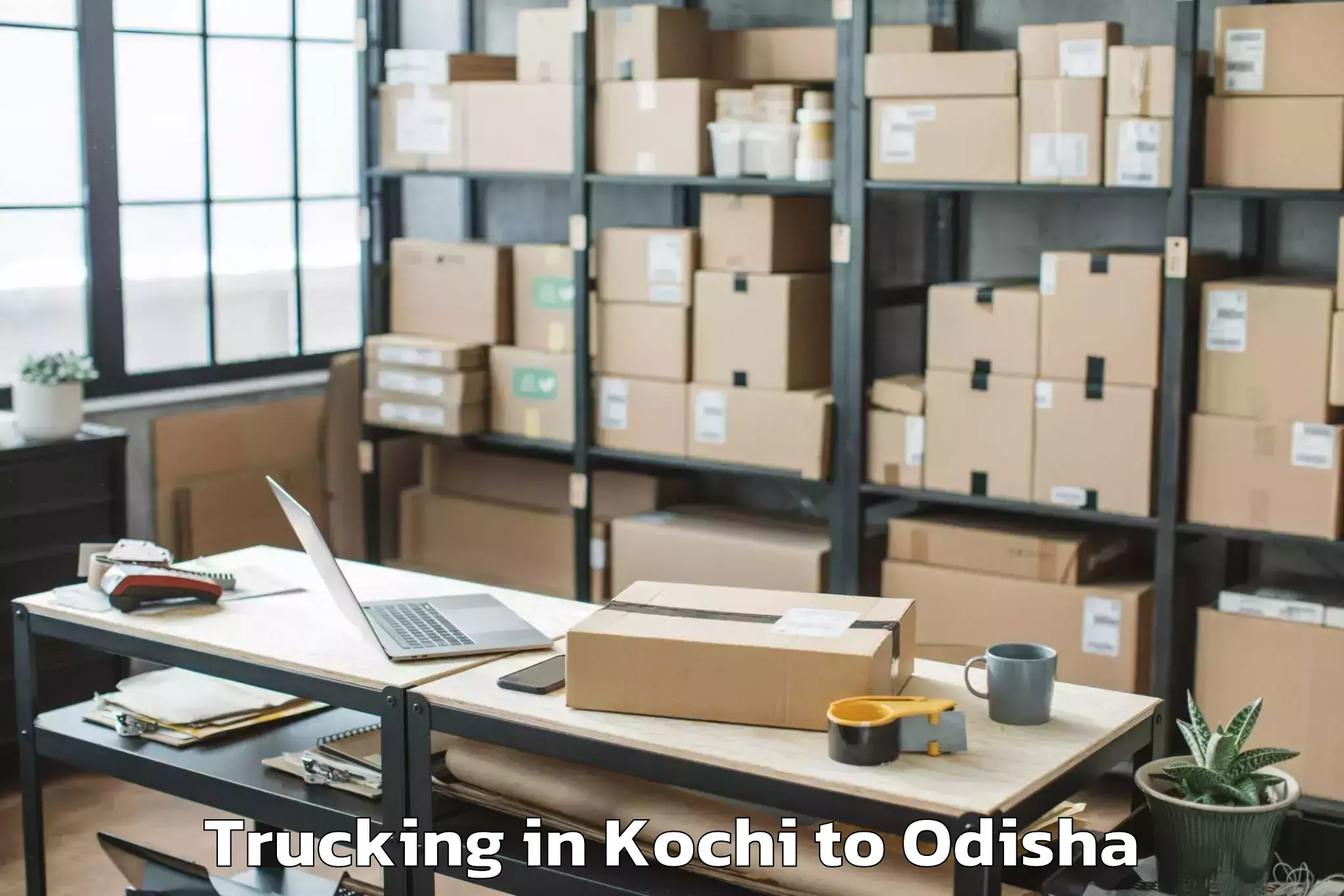 Book Kochi to Ghatgaon Trucking